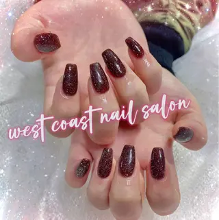 ネイル リボン、ガーリー パーツ放題専門店のネイルデザイン