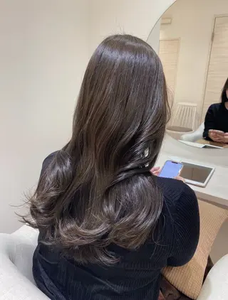 ロング カラー Ｆ.まひろ🎀 暖色カラー／ベージュのヘアスタイル