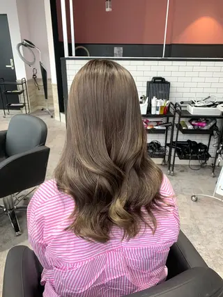 ロング shes茶屋町アリサ 🎀顔周り×韓国風のヘアスタイル