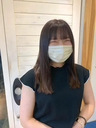 ロング カラー 田中 愛梨のヘアスタイル