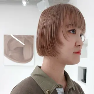 ショート カラー ヘアアレンジ 🌐サトウ リョウ🌐のヘアスタイル