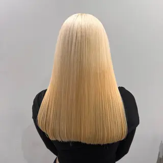 ロング カラー ブリーチカラー🦖 岡部木乃夏のヘアスタイル