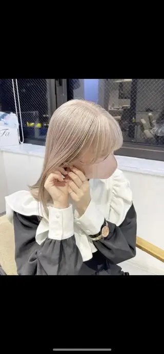 ロング カラー ヘアアレンジ メンズ カラー特化サロン Eir心斎橋のヘアスタイル