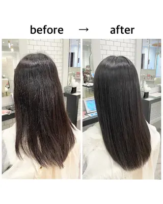 ロング 縮毛矯正 髪質改善 鈴木のヘアスタイル