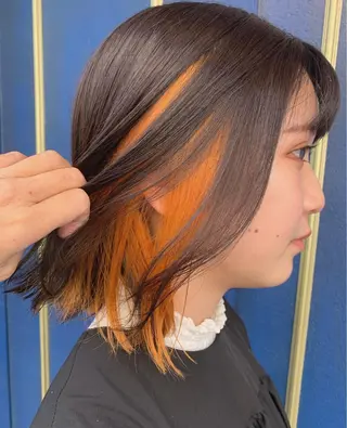 セミロング カラー ヘアアレンジ 💛髪質改善/透明感 カラー🧡reikaのヘアスタイル