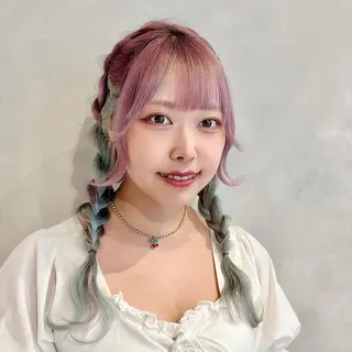 ロング カラー 🤍髪質改善➕透明感 カラー🤍川上葵のヘアスタイル