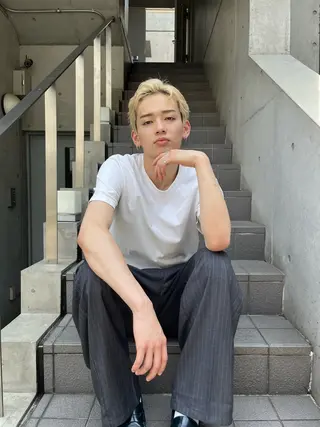 ショート カラー メンズ é.dit tokyo所属・チナ tinaのヘアスタイル
