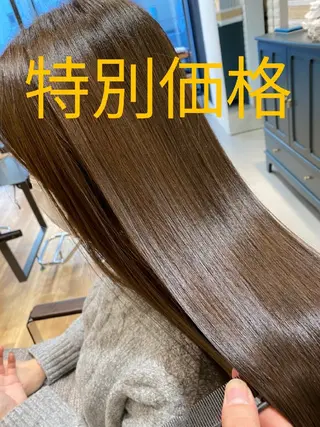 カラー ロング 深夜まで営業中‼️ レム髪質改善のヘアスタイル