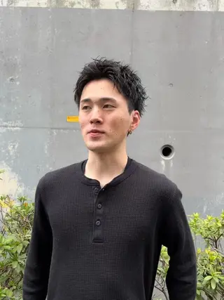 ショート メンズ aim所属・宮崎 恵多のヘアスタイル