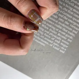 ロング カラー パーマ ヘアアレンジ メンズ キッズ ネイル マツエク・マツパ アイブロウ 🍃伏見 / soL nail / aiのネイルデザイン