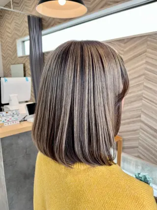セミロング テーラヘアプラス　木更津２号店所属・渡邉 三香子のヘアスタイル
