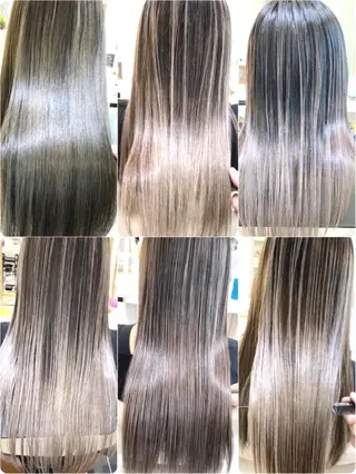 ロング カラー 山崎俊輔/髪質改善 /バレイヤージュのヘアスタイル