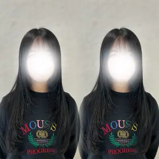 ロング ベージュ カラー🧸ゆいなのヘアスタイル