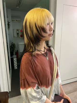 ミディアム 💥ウルフカット デザインあんな💥のヘアスタイル