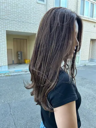 ロング カラー 髪の悩みを解決！ 那須達敦のヘアスタイル