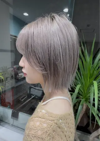 ショート カラー Ruset所属・ハイトーン/ボブ特化 /美髪矯正/SOMAのヘアスタイル