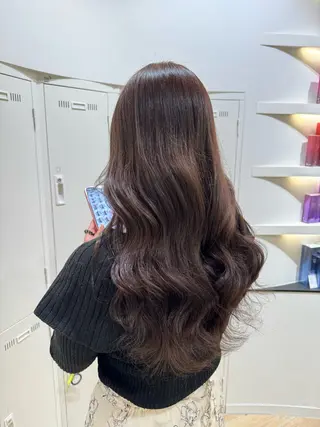 ロング カラー 垢抜け/レイヤー/ ハイトーン/アスナのヘアスタイル