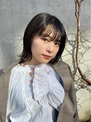 ミディアム カラー 🎧パーソナルケア/ 透明感カラー/ミユのヘアスタイル