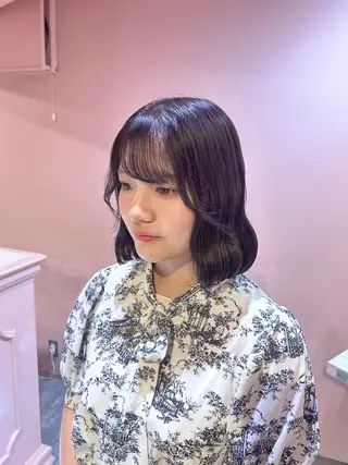 ミディアム カラー 🐰🎀ボブ専門 yuzuka🎀🐰のヘアスタイル