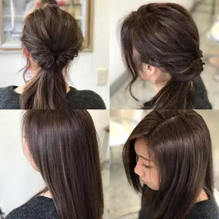 ロング カラー ヘアアレンジ 山内 聡史のヘアスタイル