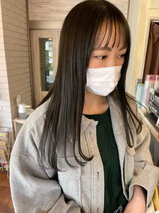 ロング カラー 杉村 未来のヘアスタイル