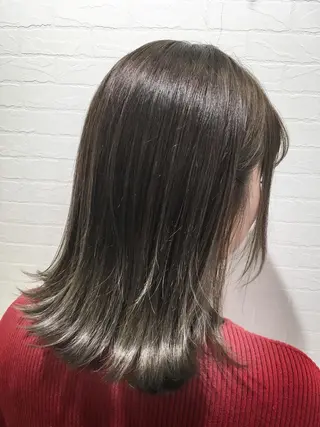 ミディアム LITTY所属・レイヤー/髪質改善 /山永圭介のヘアスタイル