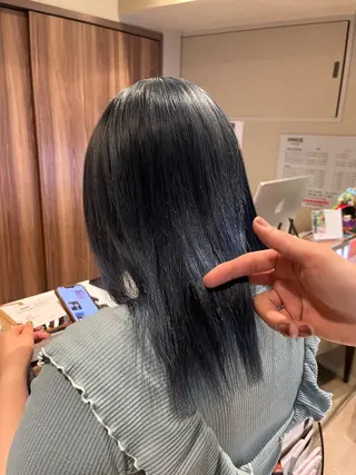 セミロング カラー dogstar小林諒 レイヤー/パーマのヘアスタイル