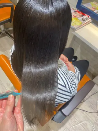 セミロング 小島あゆ美/髪質改善 /縮毛矯正/ケラコラのヘアスタイル