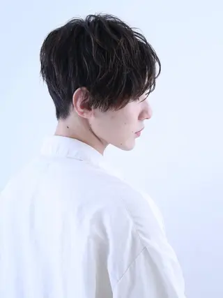 メンズ ✨メンズパーマ&大人 ショート✨　小野匠登のヘアスタイル