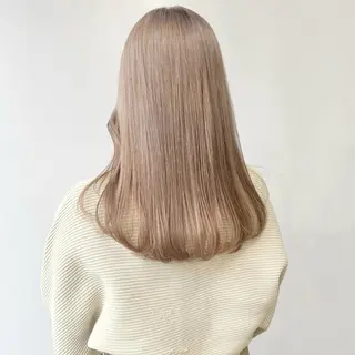セミロング カラー ヘアアレンジ 🎀taro ブリーチなしカラーのヘアスタイル