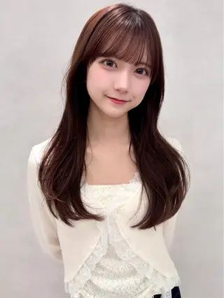 ロング カラー パーマ ヘアアレンジ ✨韓国レイヤー/ 髪質改善✨　冨永剛のヘアスタイル