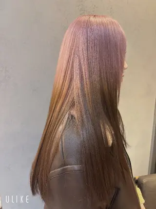 ロング カラー 🍓ハイトーンカラー 🎀nene🍓のヘアスタイル
