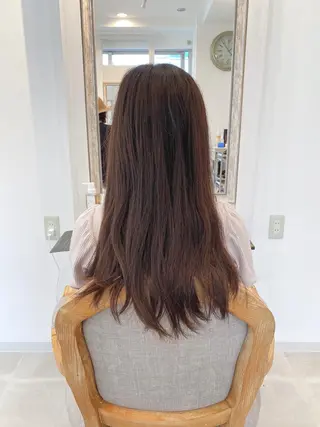 ロング カラー ブリーチなし✨艶髪 カラー𓃲YAGIのヘアスタイル