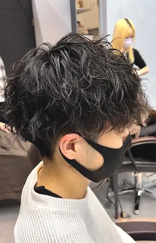 ショート パーマ メンズ 🦩パーマン🦩佐藤 航太のヘアスタイル
