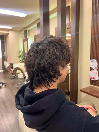 パーマ メンズ 💎森 ハリス誠一💎のヘアスタイル