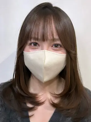 セミロング 剣持友希/ifh iizuka/高崎のヘアスタイル