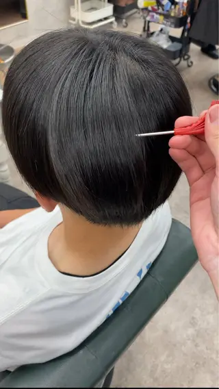 メンズ limit 康成/カラー縮毛矯正のヘアスタイル
