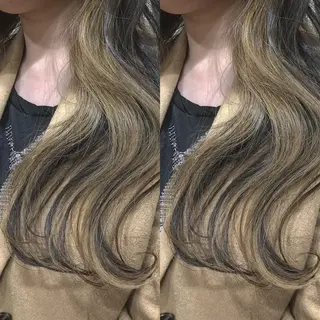 ロング カラー パーマ ヘアアレンジ メンズ キッズ ネイル マツエク・マツパ 新宿/髪質改善/ 美髪矯正✨浅江通友のヘアスタイル
