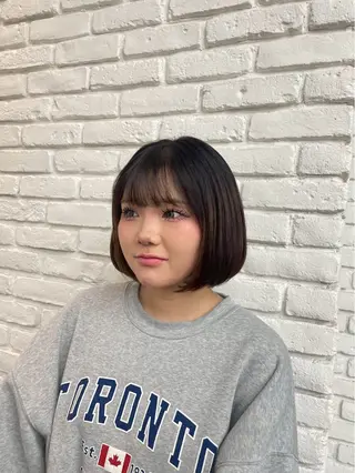 ショート DIFINOaoyama所属・🎧ayaka/ボブ /透明感カラー🩵のヘアスタイル