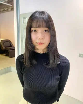 ロング カラー アオイ🩵暖色 /まろやかカラーのヘアスタイル
