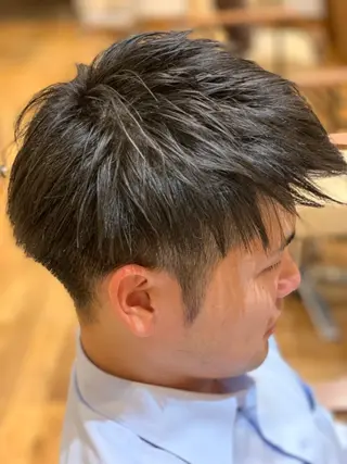 メンズ エクリ麻布十番所属・斉藤健 秋谷百花のヘアスタイル