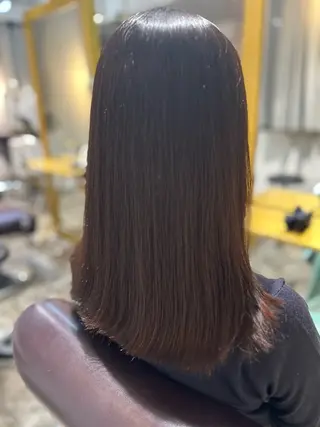 セミロング 縮毛矯正／髪質改善 🌟mizukiのヘアスタイル