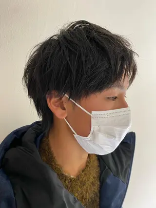ミディアム メンズ 柳澤 和也のヘアスタイル