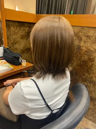 ミディアム カラー 相良 陽香🌻のヘアスタイル