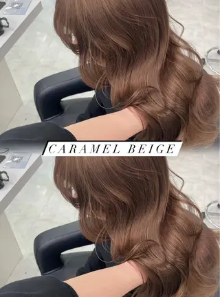 セミロング カラー ヘアアレンジ Ella所属・nana【艶髪】/ レイヤー/縮毛矯正のヘアスタイル