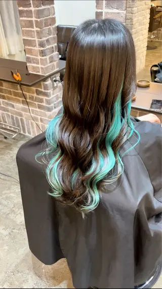 ロング カラー ACROあべの店所属・艶カラー/インナー /グラデ/大西小百合のヘアスタイル