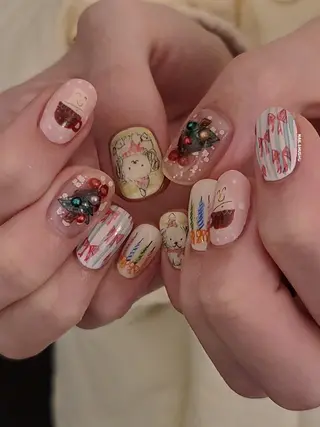 ネイル 3dパーツ/流行り 👧shushu❤️のネイルデザイン