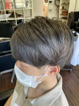 ショート カラー メンズ SHINYA シンヤヘアーズのヘアスタイル