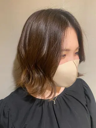 ショート ボブ/透明感カラー 岸本涼奈のヘアスタイル