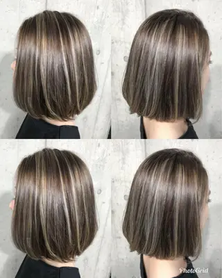 ミディアム カラー 北條 優輝のヘアスタイル